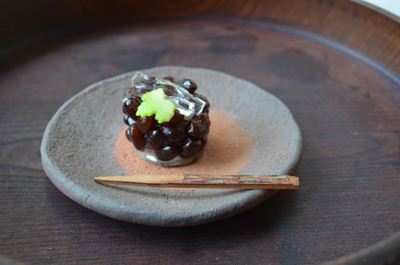 備前たたき小皿　Yoshiteru Takariki　－清流ー