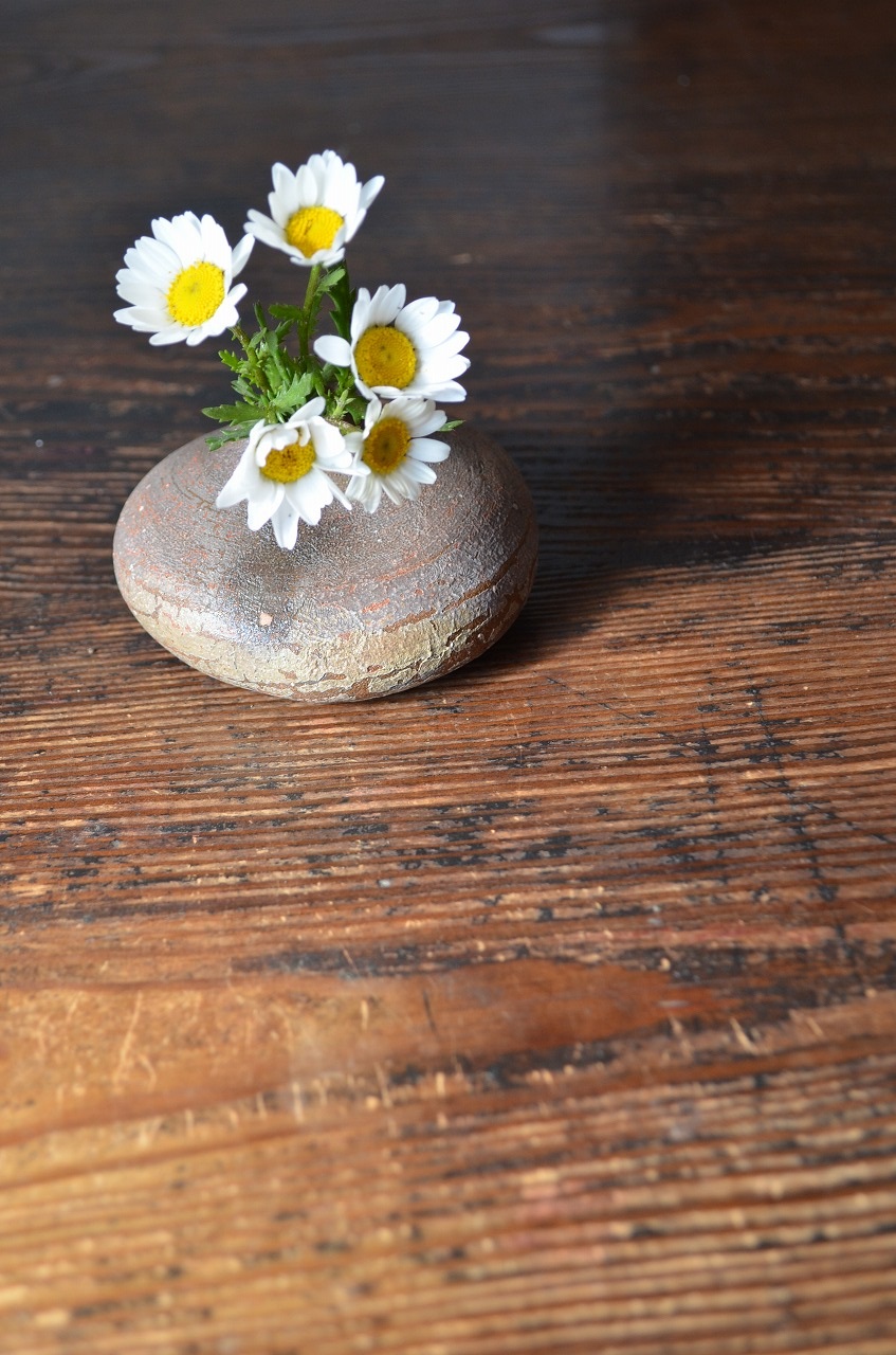 備前ちび花器　Takahiro Hosokawa　－ノースポール－