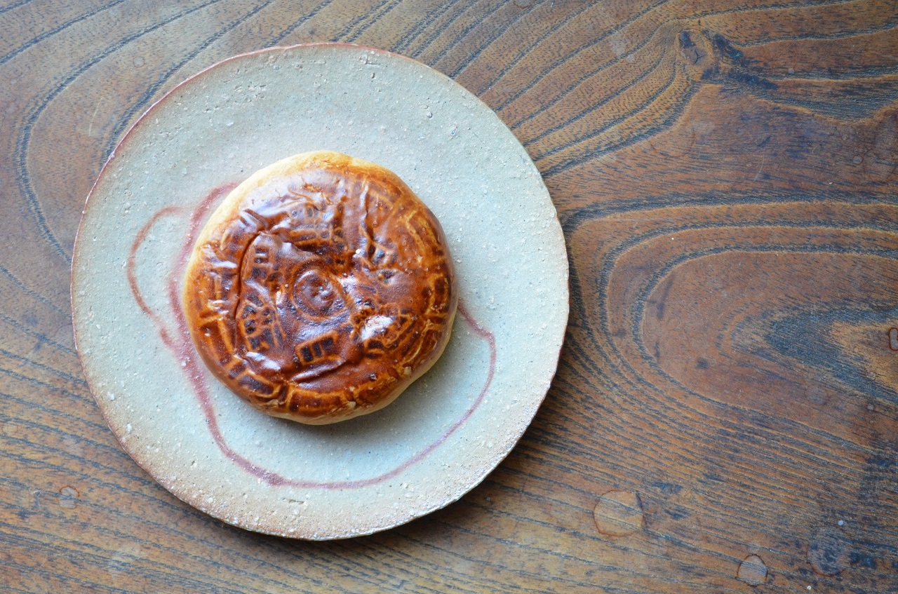 備前五寸皿　Takahiro Hosokawa　－月餅－