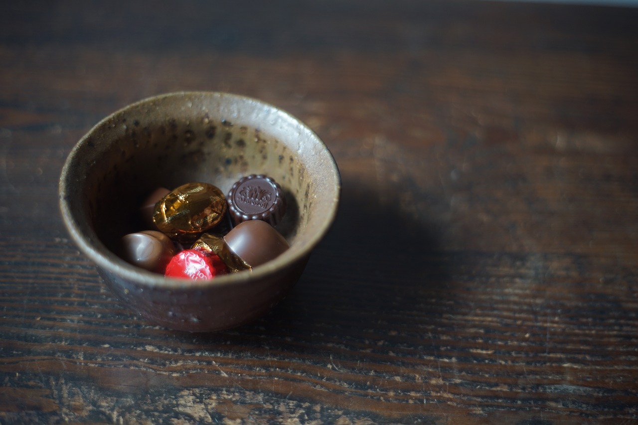 備前鉢　Yoshiteru Takariki　－バレンタインチョコ－