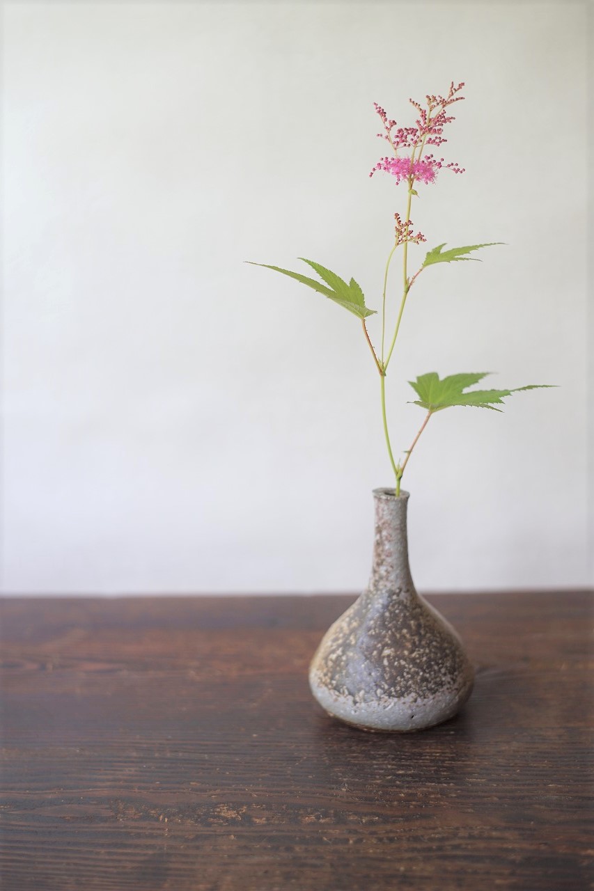 備前細口花入　Takahiro Hosokawa　－京鹿子－