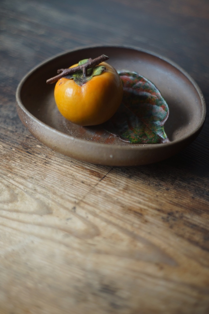 備前鉢　Yoshiteru Takariki　－柿－