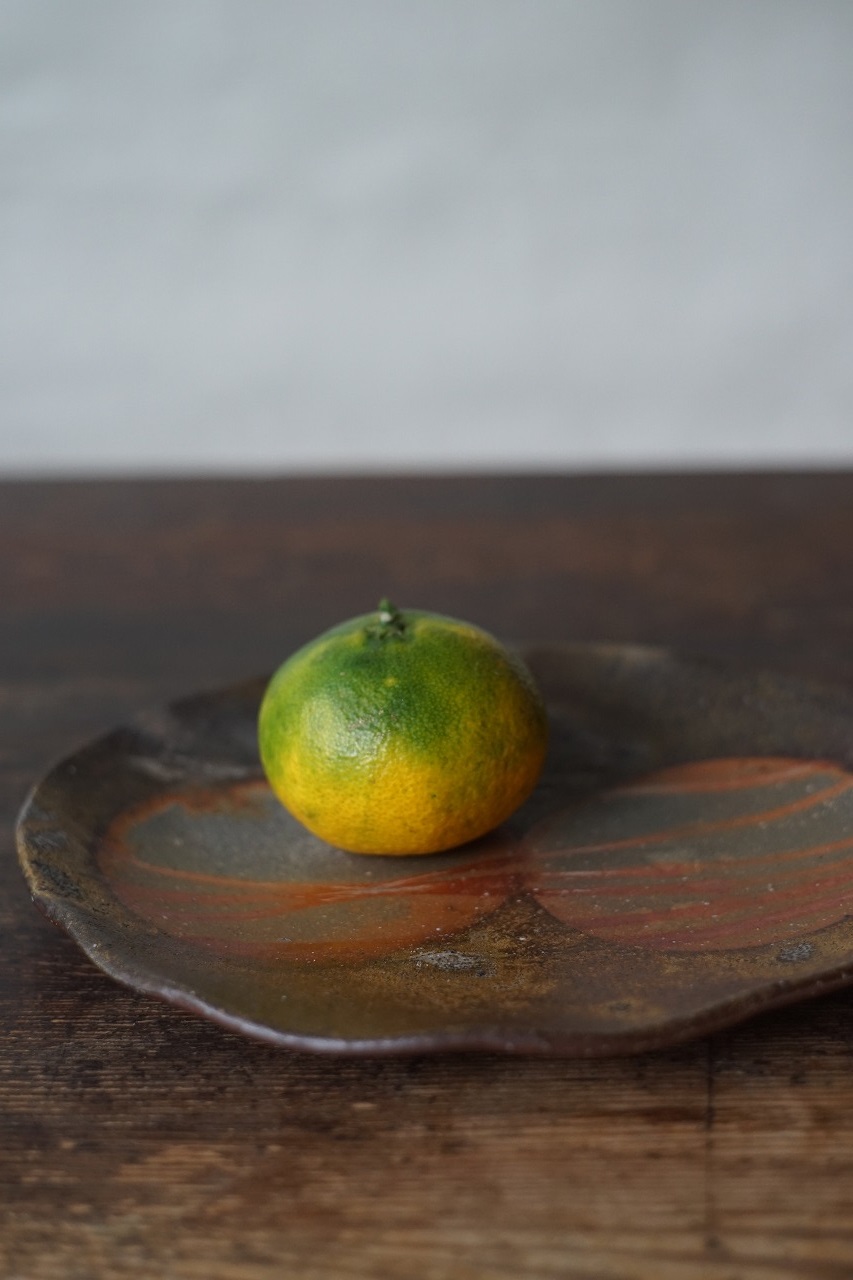 備前楕円たたき皿　Sin Isezaki　－スイートスプリング－