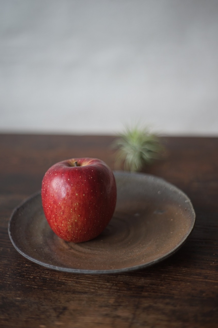 備前皿　Gousuke Yashiro　－りんご－