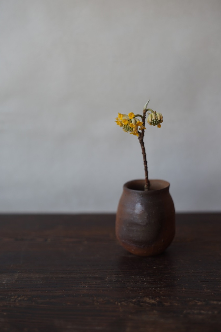 備前小壺　Yoshiteru Takariki　－三椏－