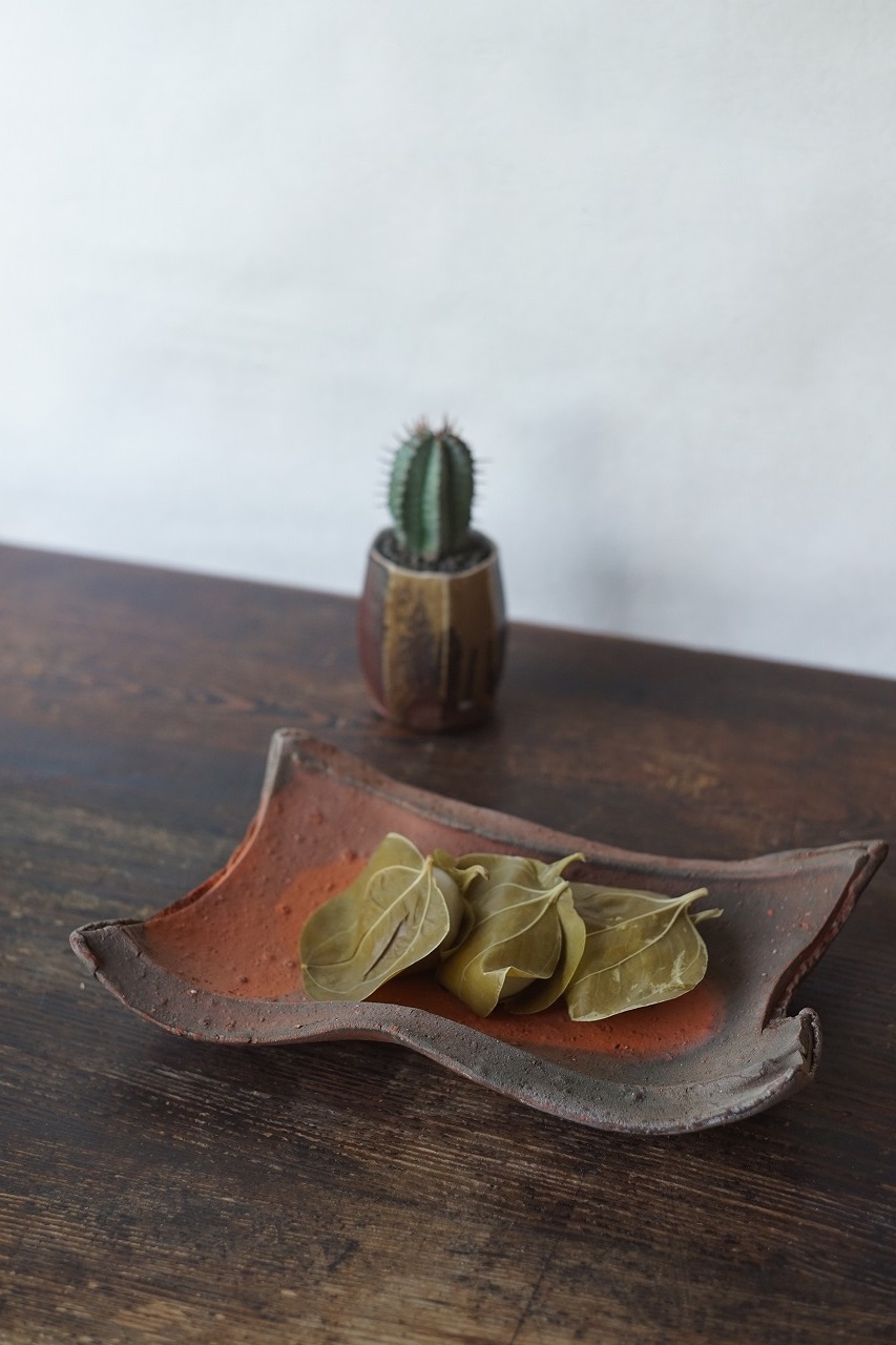 備前皿　Masahiko Kondo　－柏餅－