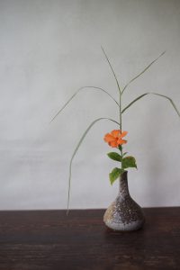 備前細口花入　Takahiro Hosokawa　－岩菲－