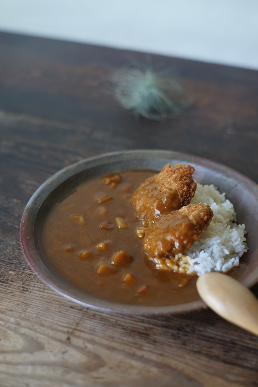 備前リム皿24 QuietHouse -カツカレー-