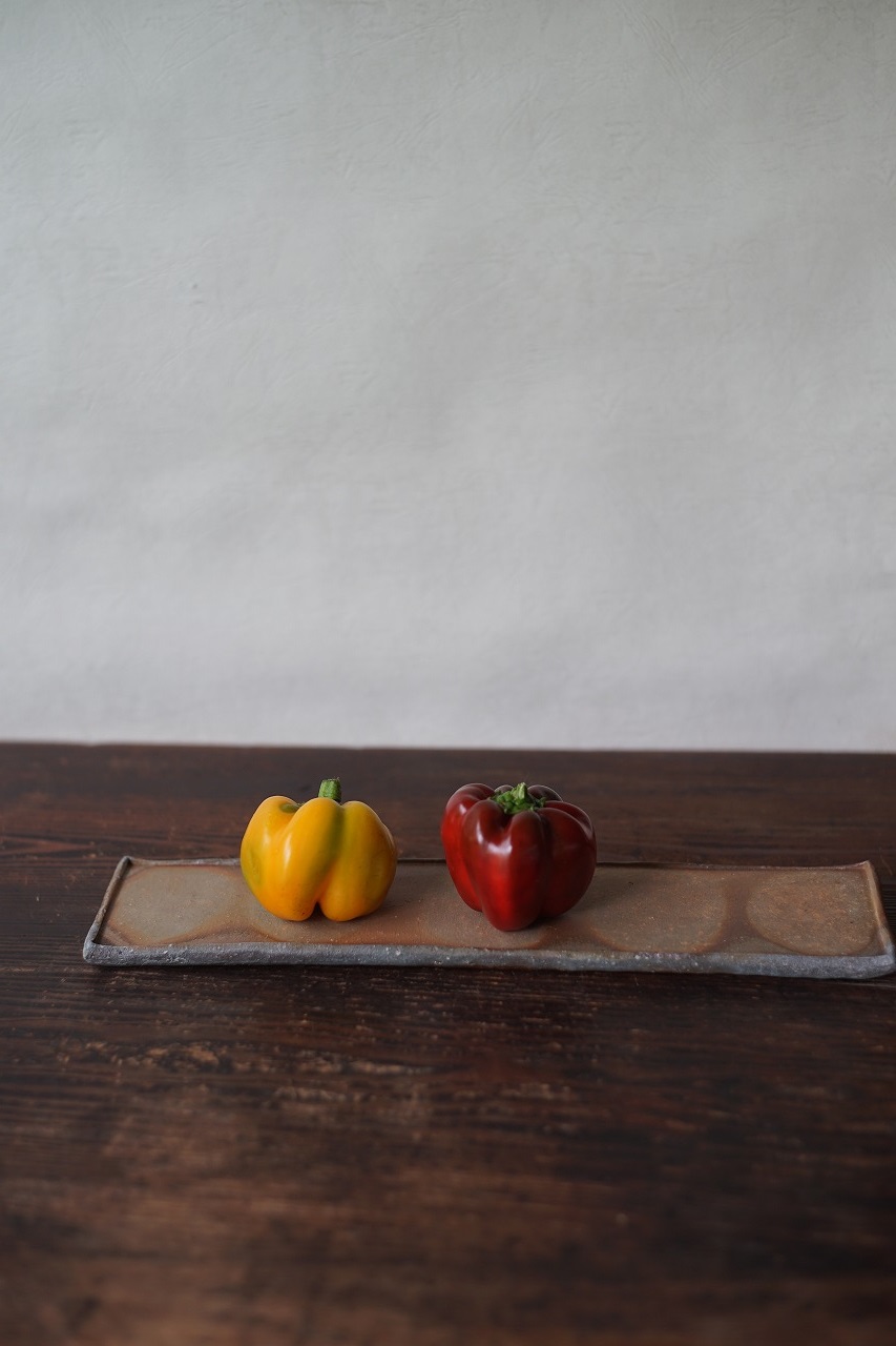 備前長皿　Takahiro Hosokawa　－パプリカ－