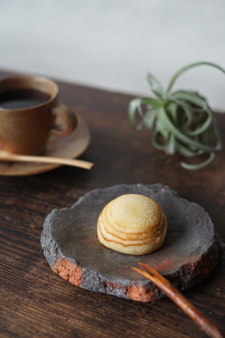 備前陶片小皿　Takahiro Hosokawa　－栗バウム－