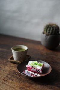 備前五寸皿　GousukeYashiro　ー大風呂敷ー