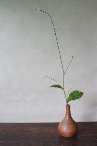 備前細口花入　Takahiro Hosokawa　－水引草－