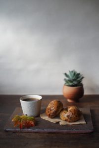 備前たたき長方皿　Yoshiteru Takariki　－ベーグル－