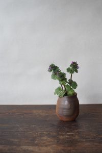 備前小壺　Yoshiteru Takariki　ー仏の座ー