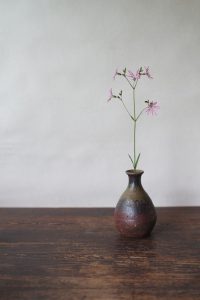 伊部一輪花入　Gousuke Yashiro　ー郭公仙翁ー