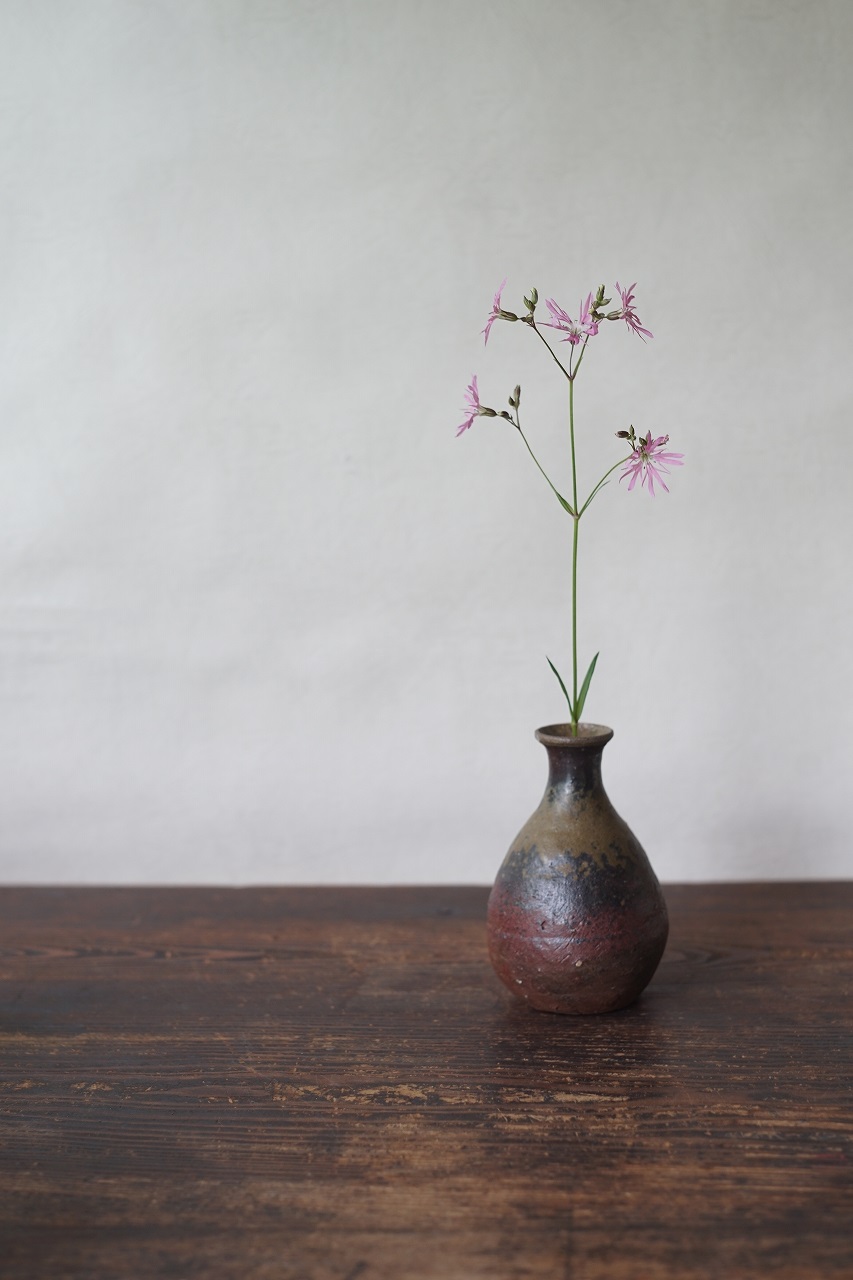 伊部一輪花入　Gousuke Yashiro　ー郭公仙翁ー