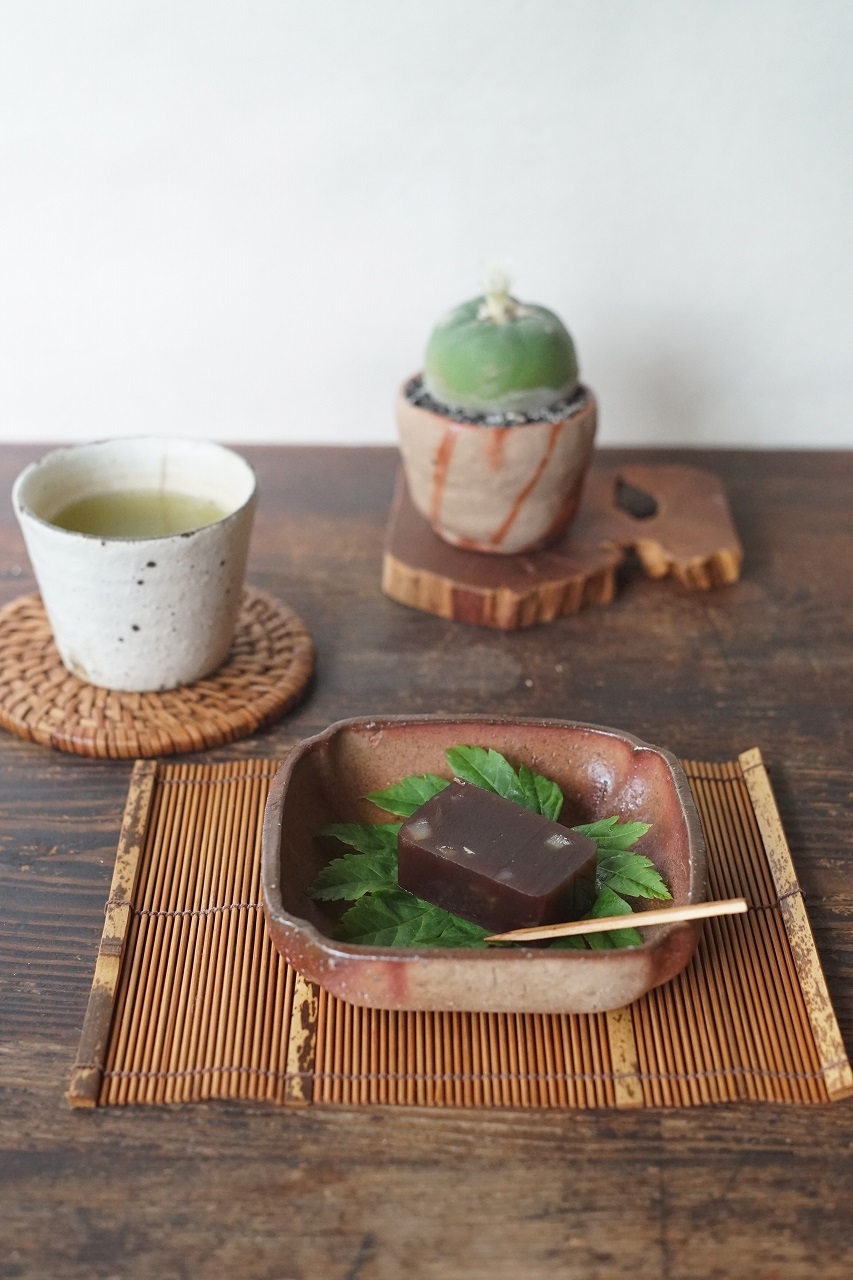 備前正方小鉢　Masahiko Kondo　－栗羊羹－