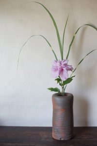 備前花入　Yoshiteru Takariki　－木槿－