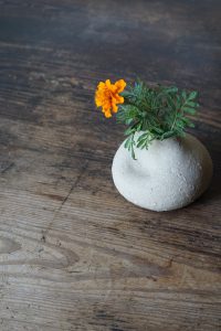 備前平花入　Takahiro Hosokawa　－マリーゴールド－