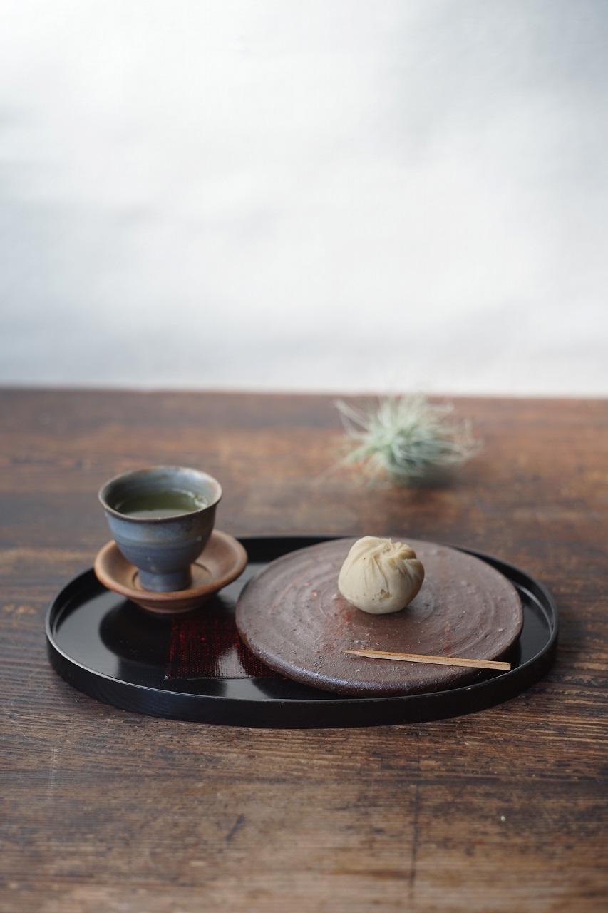 備前陶板　Yoshiteru Takariki　－栗きんとん－