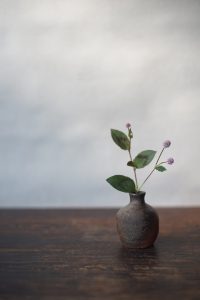 備前ミニ花入　Yuudai Hara　－姫蔓蕎麦－