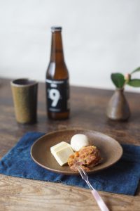 備前皿　Yoshiteru Takariki　－燻製－