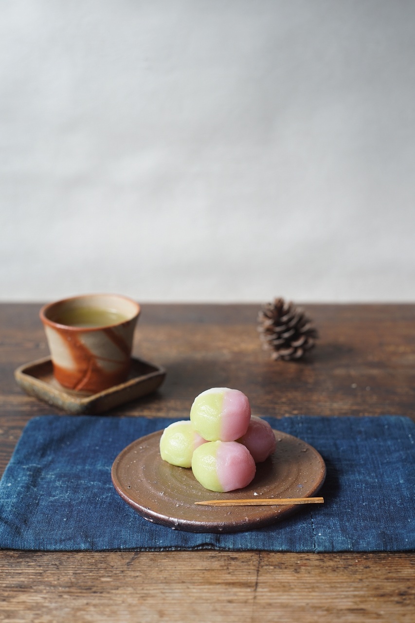 備前陶板　Yoshiteru Takariki　－三色団子－