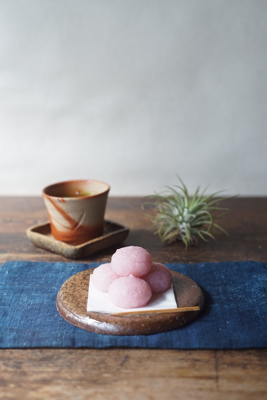 備前陶板 Yoshiteru Takariki -桜餅-