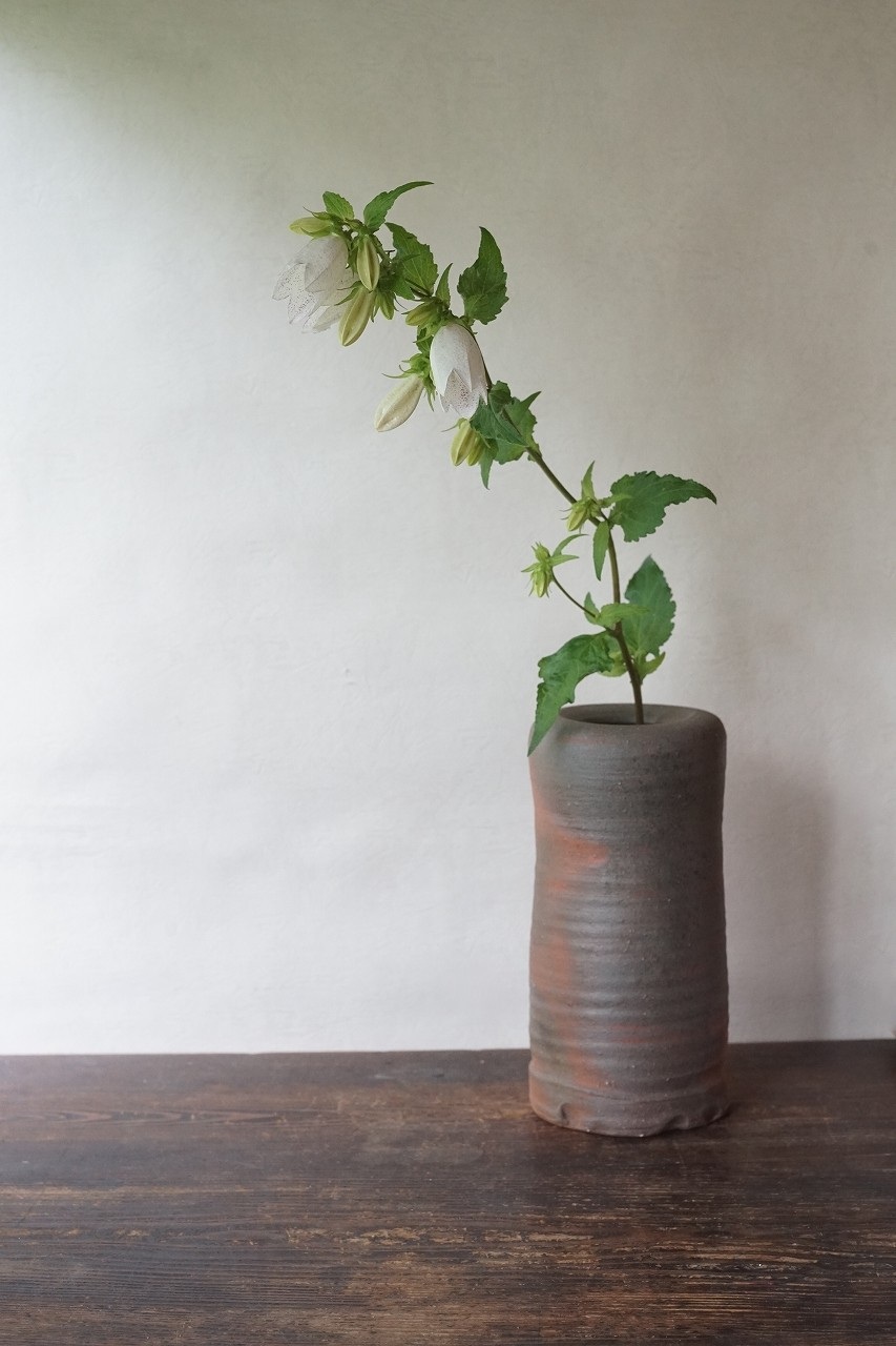 備前花入　Yoshiteru Takariki　－蛍袋－