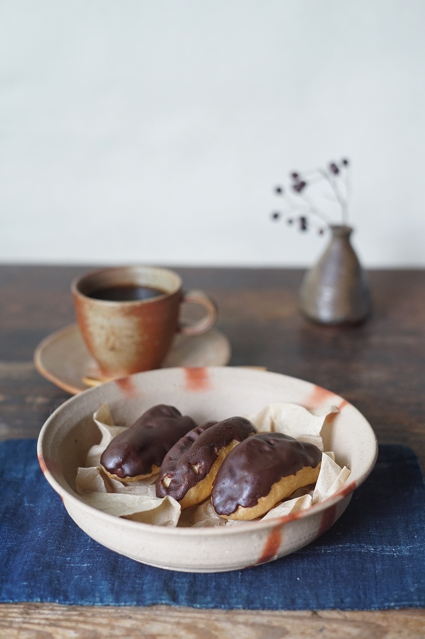 備前火襷鉢　Yoshiteru Takariki　－ミニエクレア－