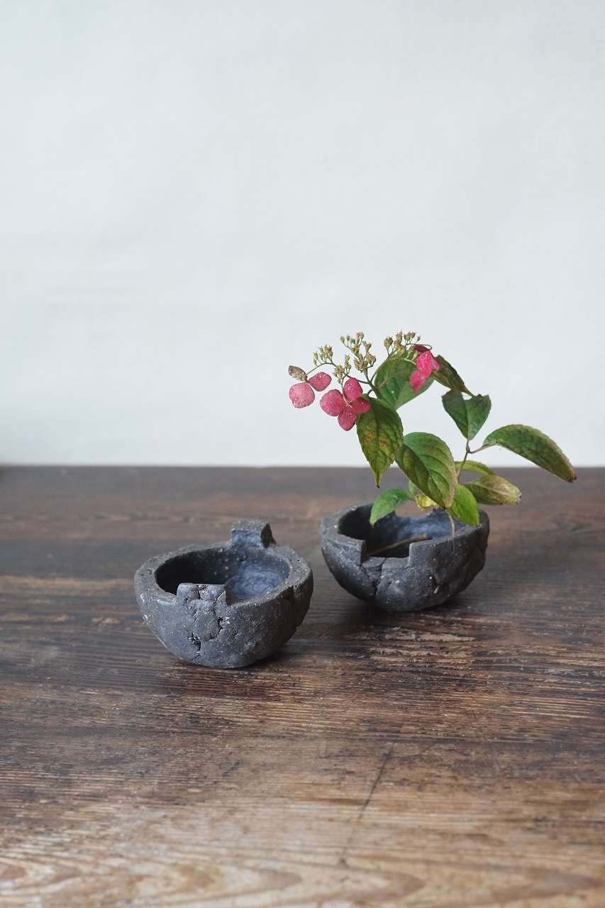 備前塊ふたもの Takahiro Hosokawa -山紫陽花-